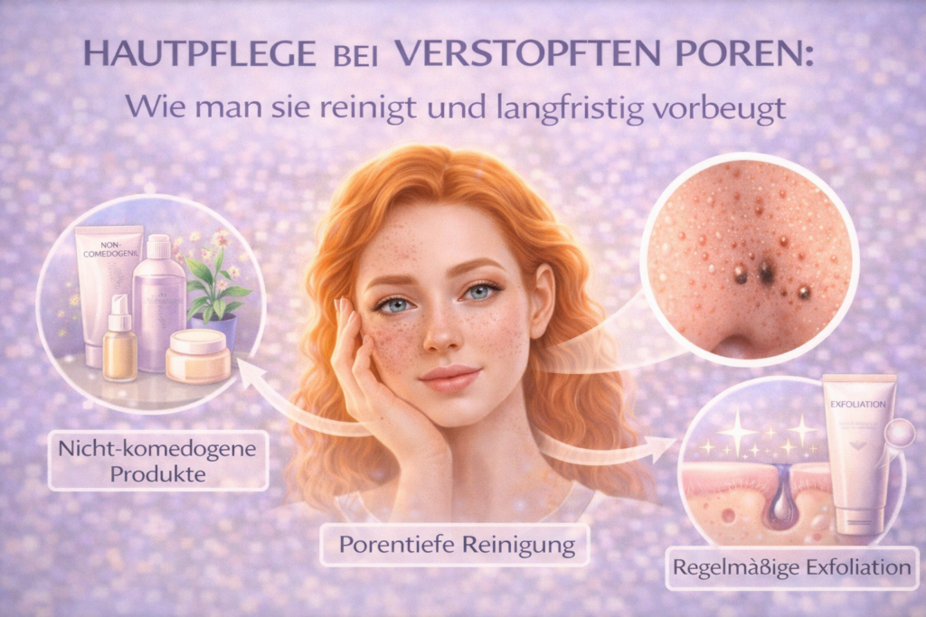 Hautpflege bei verstopften Poren: Wie man sie reinigt und langfristig vorbeugt