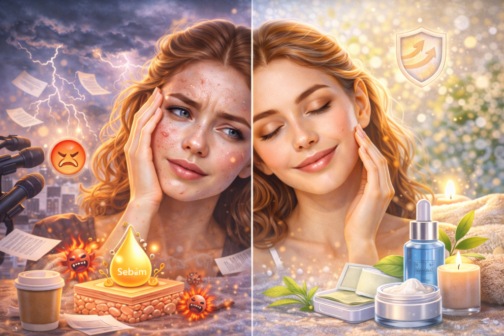 Wie Stress unsere Haut beeinflusst – und was man dagegen tun kann