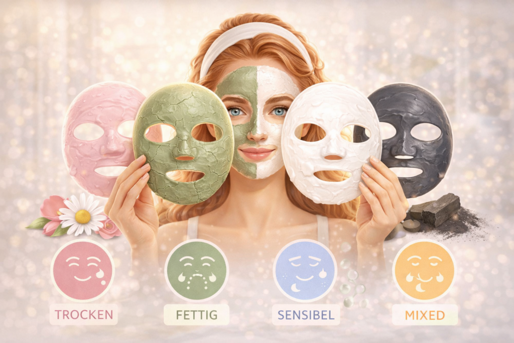 Gesichtsmasken in der Hautpflege: Welche Maske passt zu welchem Hauttyp?