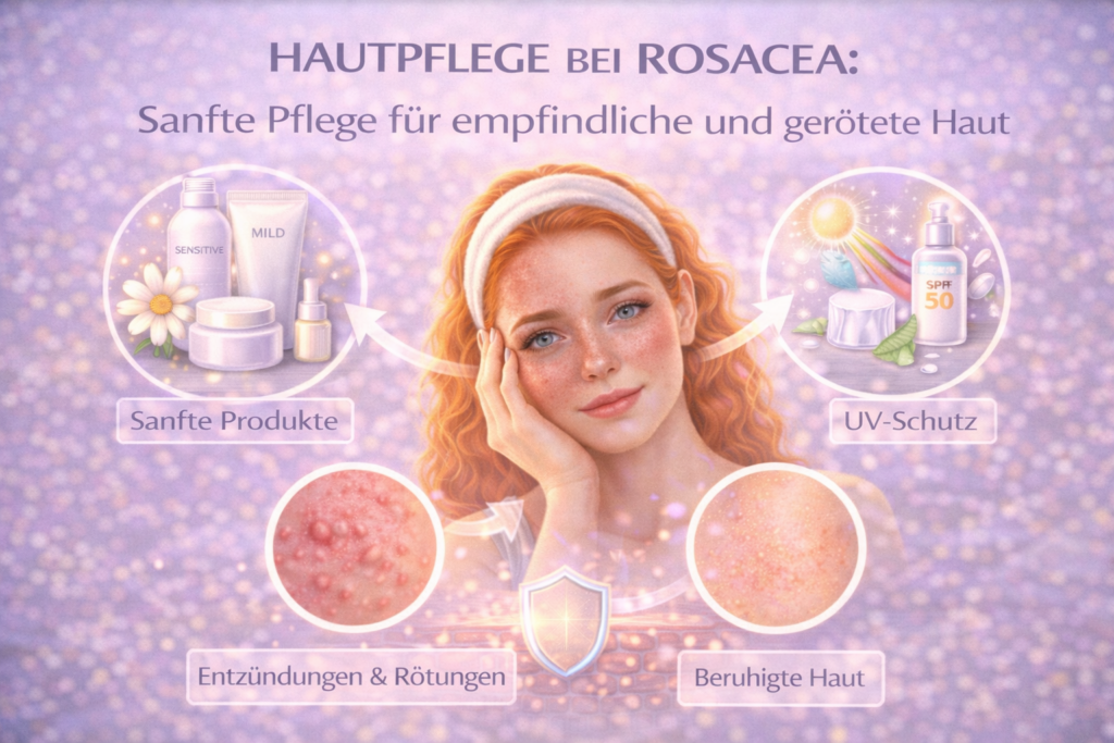 Hautpflege bei Rosacea: Sanfte Pflege für empfindliche und gerötete Haut